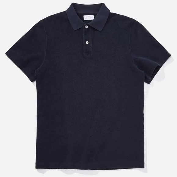 Saturdays New York City NYC Terry Cloth Navy Blue Polo Mens Medium - Picture 5 of 8